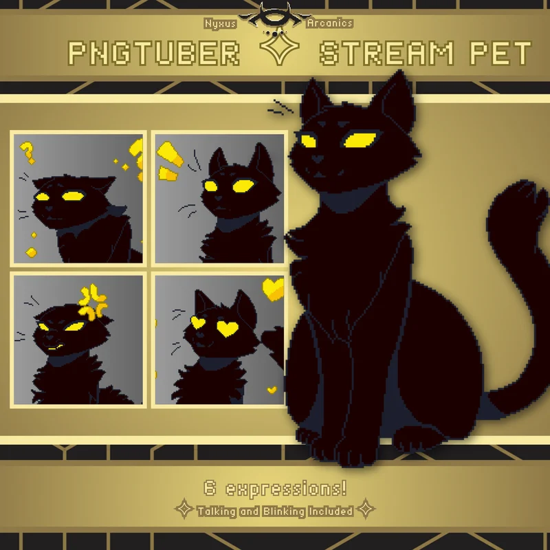 PNGtuber питомец Pixel Cat