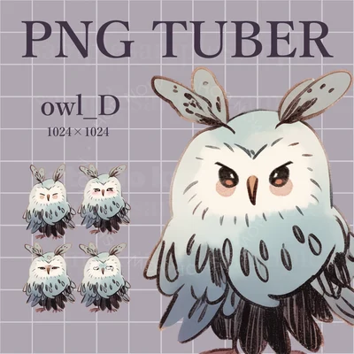 PNGtuber аватар совы owl_D
