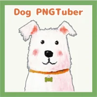 PNGTuber белая собака в книжном стиле — White Dog
