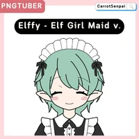 PNGTuber-модель эльфийки-горничной Elffy