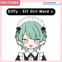 PNGTuber-модель эльфийки-горничной Elffy