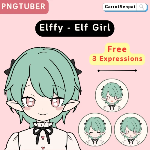 PNGTuber-модель эльфийки Elffy