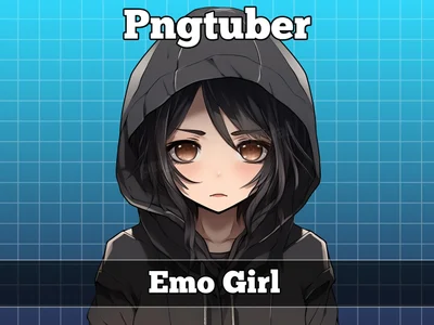 PNGtuber-модель Emo Girl