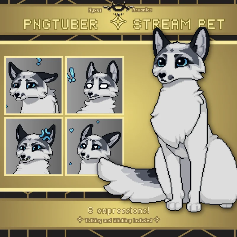 PNGtuber питомец для стрима Pixel Squirrel