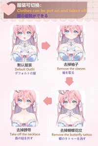 Принцесса Live2D модель с отслеживанием рук