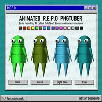 Анимированный PNGTuber REPO Basic Bundle для PNGTuber Plus