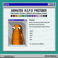 Анимированный PNGTuber REPO Basic Bundle для PNGTuber Plus