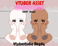 Анимированные руки сжимающие щеки Squish Cheeks для VTube Studio