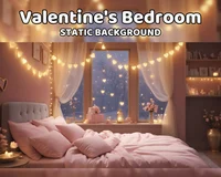 Анимированный фон Valentine's Bedroom