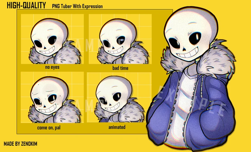 PNGTuber-модель Sans