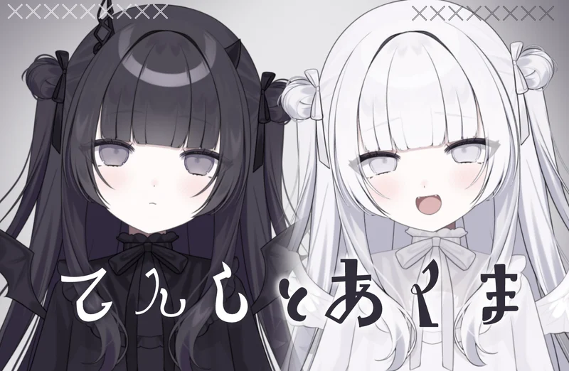 Кастомизируемая Live2D модель Tenshi to Akuma для VTube Studio