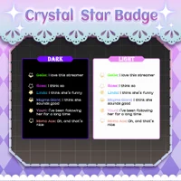 Набор бейджей Crystal Star Badge
