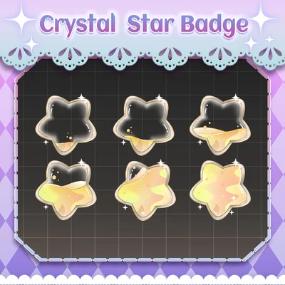 Набор бейджей Crystal Star Badge