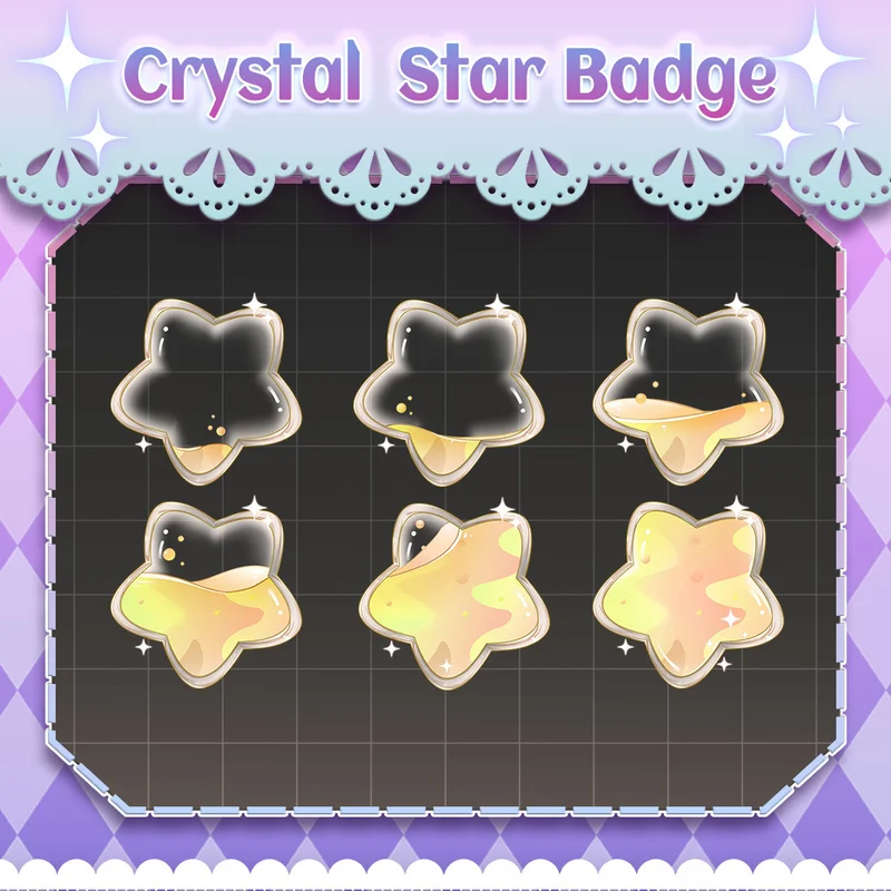 Набор бейджей Crystal Star Badge