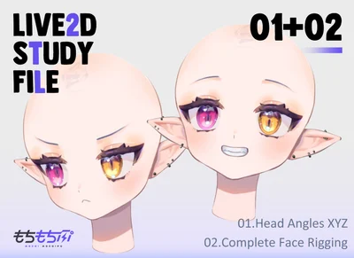 Учебный проект Live2D: Head XYZ и Complete Face Rigging от MOCHIPU