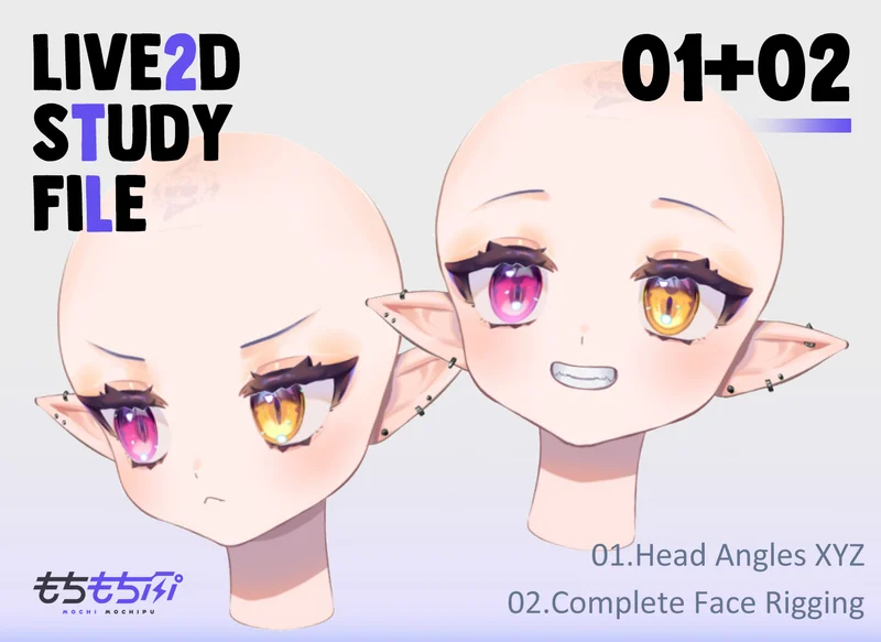 Учебный проект Live2D: Head XYZ и Complete Face Rigging от MOCHIPU