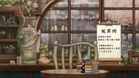 Анимированный фон и набор предметов Harukaze no Mau Renga Toori