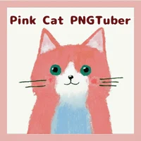 PNGTuber розовый кот в стиле книжной иллюстрации — Watercolor Pink Cat