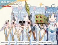Набор оружия Weapons set: нож, огнестрел, бензопилы 2025