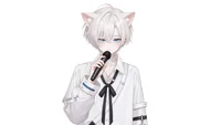 Live2D-модель White-haired Jirai Cat Boy