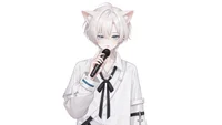 Live2D-модель White-haired Jirai Cat Boy