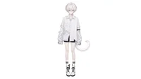 Live2D-модель White-haired Jirai Cat Boy