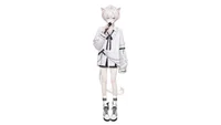 Live2D-модель White-haired Jirai Cat Boy