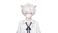 Live2D-модель White-haired Jirai Cat Boy