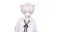 Live2D-модель White-haired Jirai Cat Boy