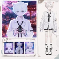 Live2D-модель White-haired Jirai Cat Boy