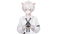 Live2D-модель White-haired Jirai Cat Boy