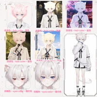 Live2D-модель White-haired Jirai Cat Boy