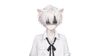 Live2D-модель White-haired Jirai Cat Boy