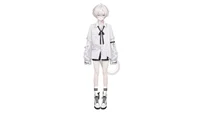 Live2D-модель White-haired Jirai Cat Boy