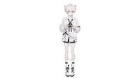 Live2D-модель White-haired Jirai Cat Boy