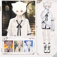 Live2D-модель White-haired Jirai Cat Boy