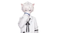 Live2D-модель White-haired Jirai Cat Boy