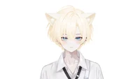 Live2D-модель White-haired Jirai Cat Boy