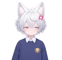 Live2D-модель мальчика с кошачьими ушками White-haired Shota Cat-eared Boy