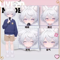 Live2D-модель мальчика с кошачьими ушками White-haired Shota Cat-eared Boy