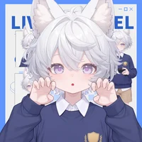 Live2D-модель мальчика с кошачьими ушками White-haired Shota Cat-eared Boy