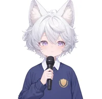 Live2D-модель мальчика с кошачьими ушками White-haired Shota Cat-eared Boy