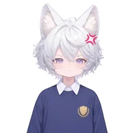 Live2D-модель мальчика с кошачьими ушками White-haired Shota Cat-eared Boy