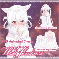 Анимированный наряд White Valentine для VTube Studio
