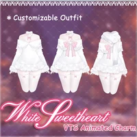 Анимированный наряд White Valentine для VTube Studio
