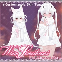 Анимированный наряд White Valentine для VTube Studio