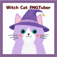 PNGTuber кошка-ведьма Witch Cat для Veadotube